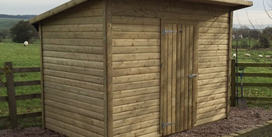 Bespoke shed without windows by Empress Fencing