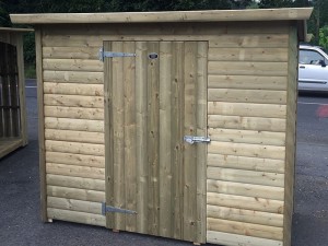 Store with door - bespoke shed by Empress Fencing